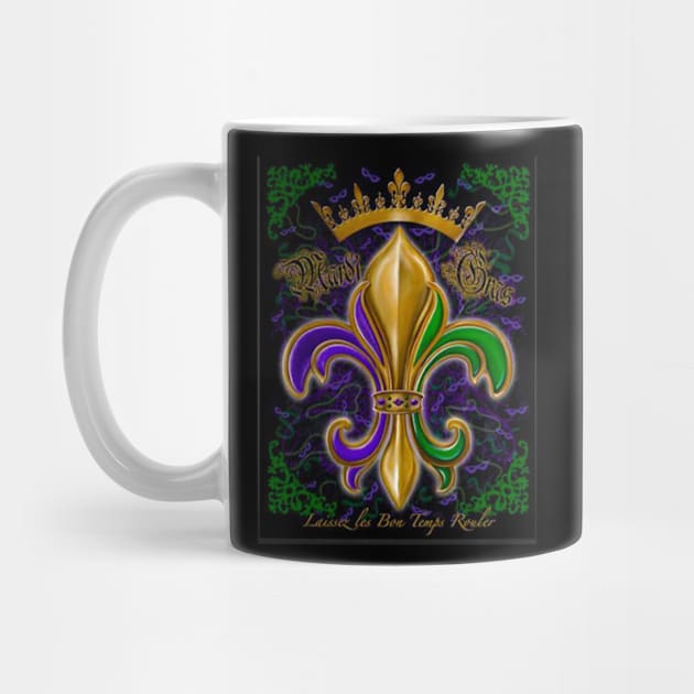 Mardi Gras Fleur de lis by Michael Hunt Studio